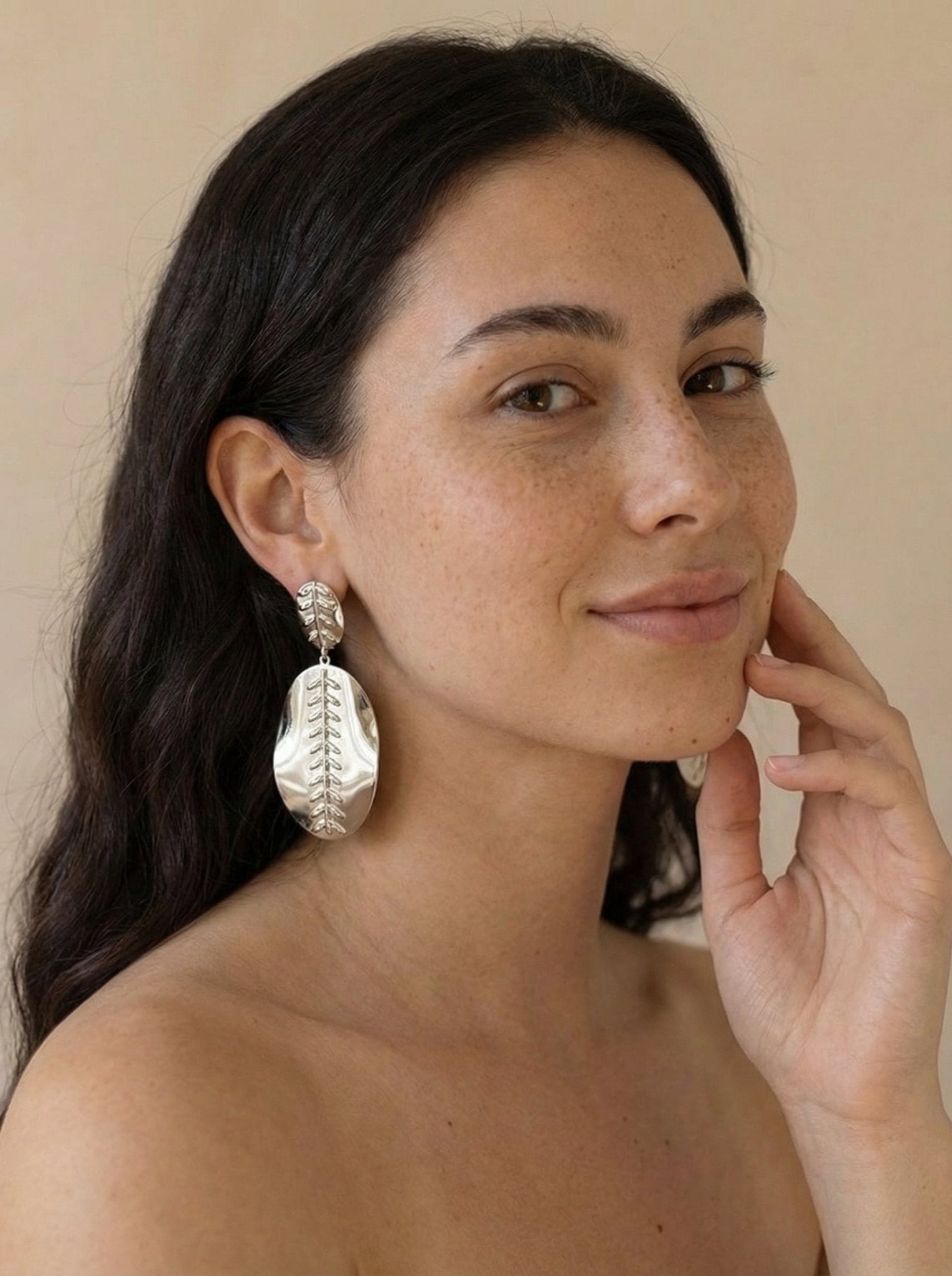 Leaf Petal Filigree (Silver) Anti Tarnish Earrings - Western Era for women