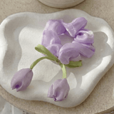 Lilac Tulip Satin Silk Scrunchie - Western Era Accessories for women