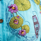 Lotus Drift Embroidered Bell Sleeves Shirt - Western Era Tops for women