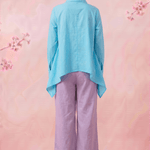 Lotus Drift Embroidered Gathers And Voluminous Sleeves Shirt - Western Era Tops for women