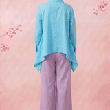 Lotus Drift Embroidered Gathers And Voluminous Sleeves Shirt - Western Era Tops for women