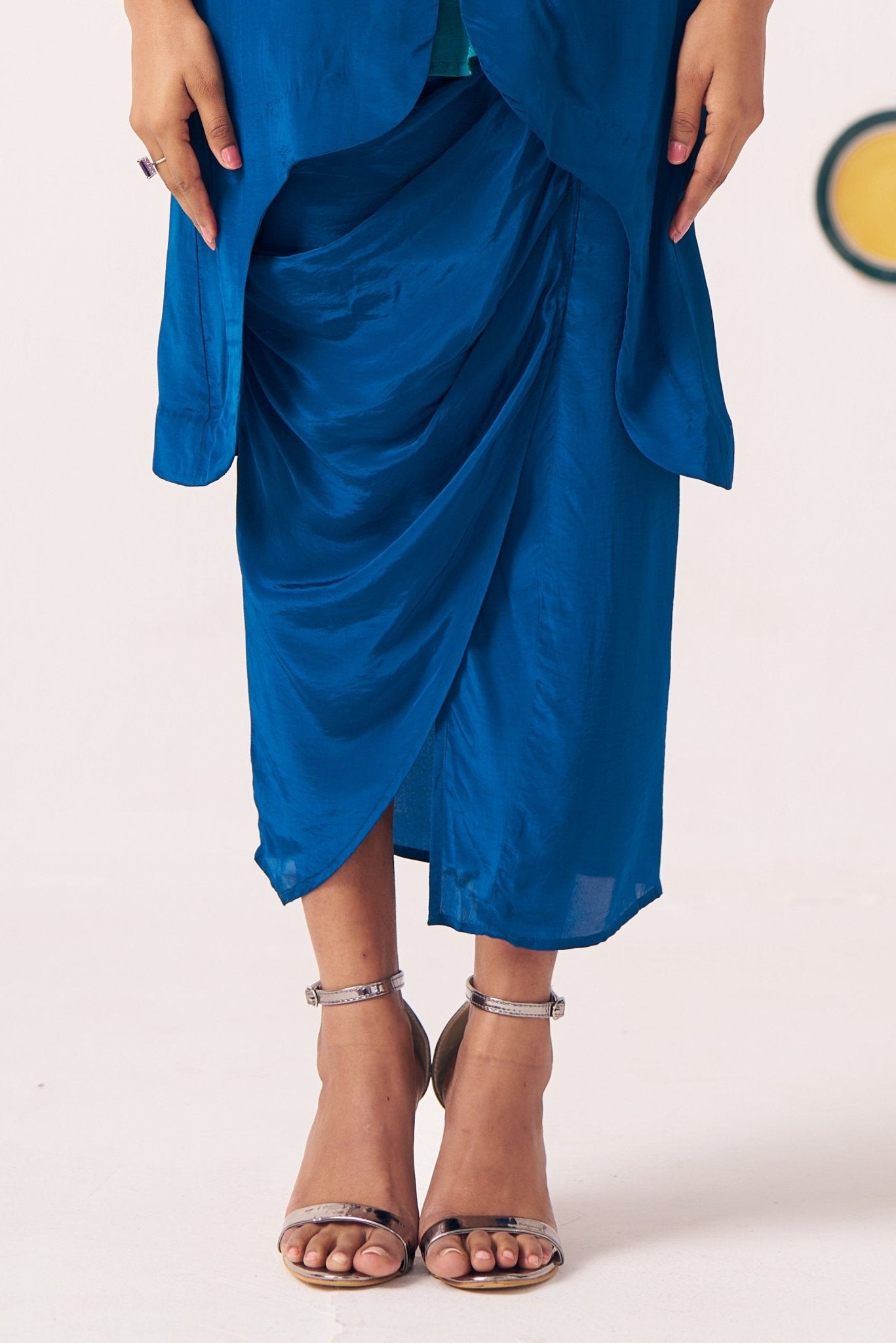 Lunira Teal Dhoti Skirt - Western Era trousers for women
