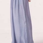 Lyna Slate Blue Wide - Leg Pants - Western Era trousers for women