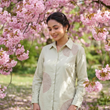 Modern Embellished Full Sleeve Longline Shirt - Western Era Tops for women