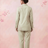 Modern Embellished Full Sleeve Longline Shirt - Western Era Tops for women