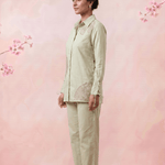 Modern Embellished Full Sleeve Longline Shirt - Western Era Tops for women