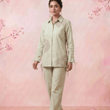 Modern Embellished Full Sleeve Longline Shirt - Western Era Tops for women