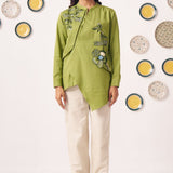 Moss Meadow Embellished Drape Tunic Set - Western Era Co - ord set for women