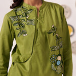 Moss Meadow Embellished Drape Tunic - Western Era Tops for women