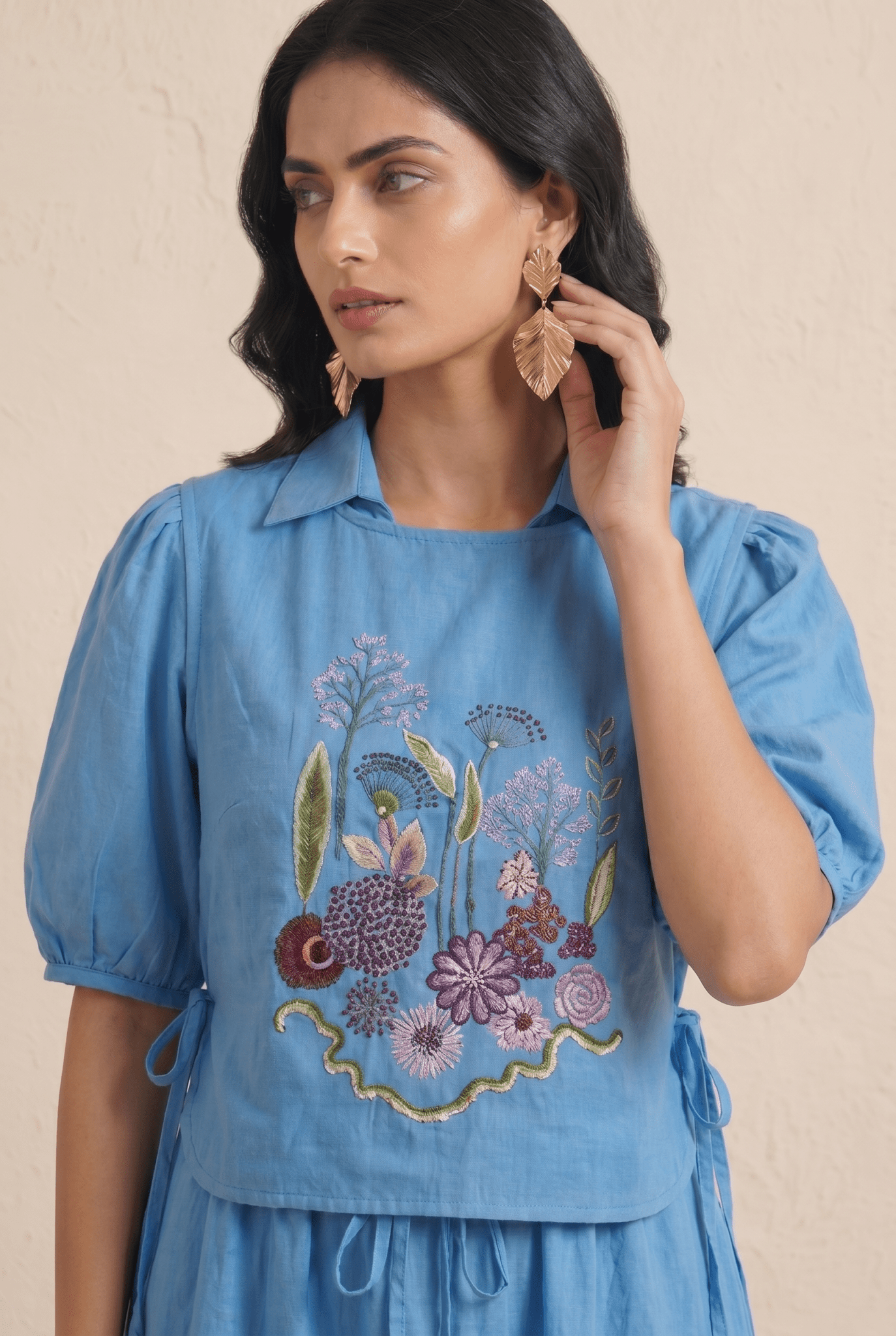Multi Garden Embroidered Overtop For Statement - Western Era Tops for women