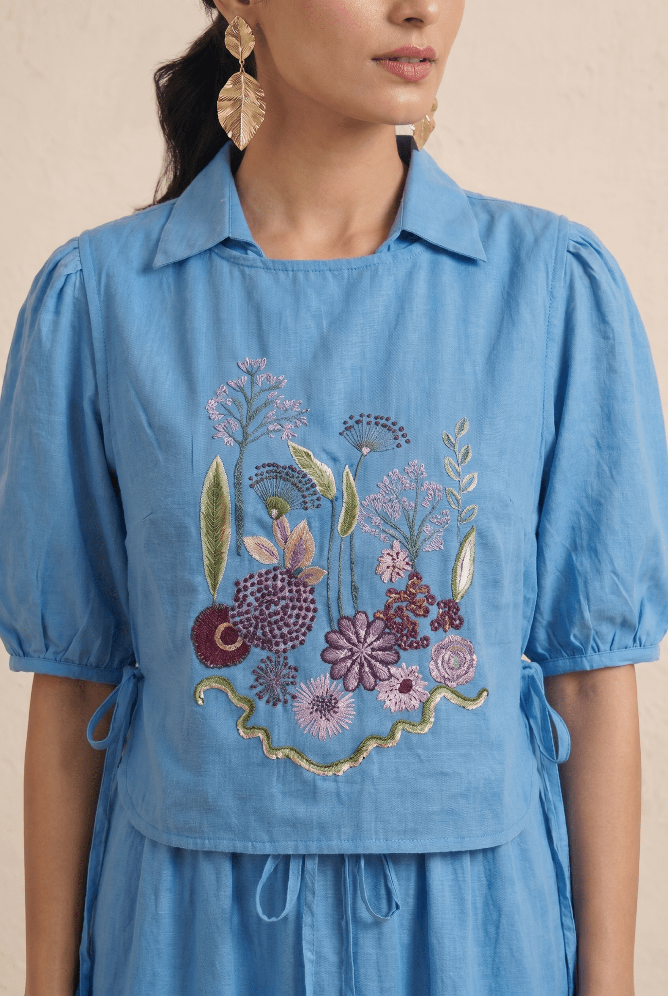 Multi Garden Embroidered Overtop For Statement - Western Era Tops for women