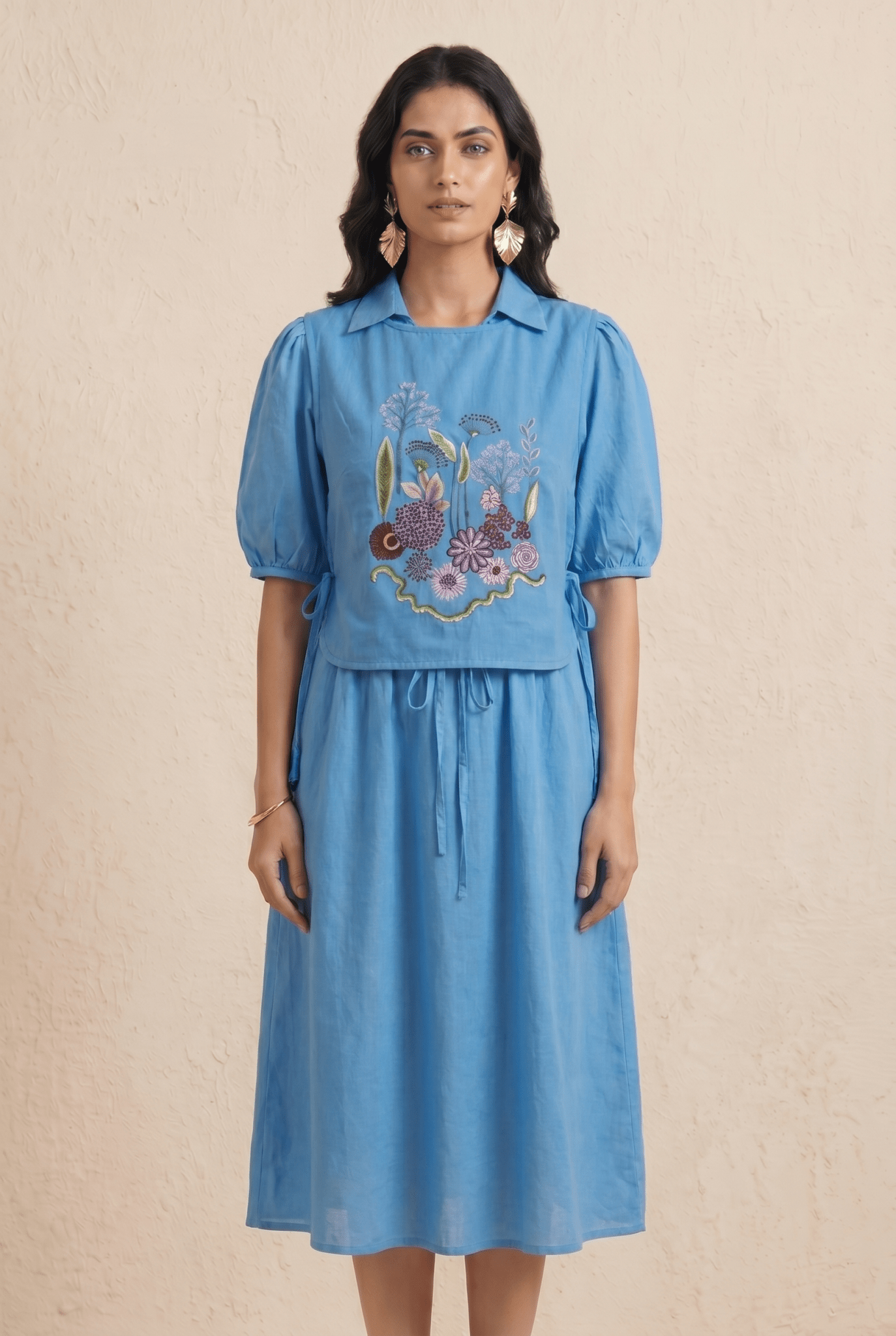 Multi Garden Embroidered Overtop For Statement - Western Era Tops for women