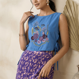 Multi Garden Embroidered Overtop For Statement - Western Era Tops for women