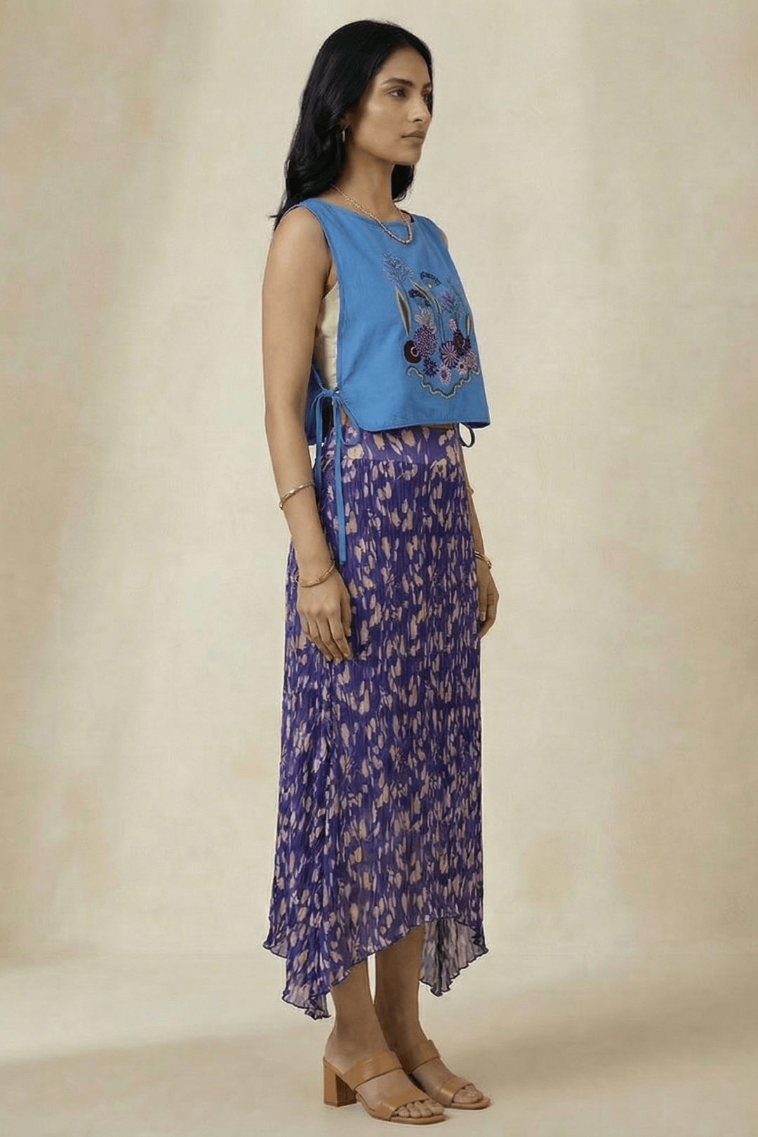 Multi Garden Embroidered Overtop For Statement - Western Era Tops for women