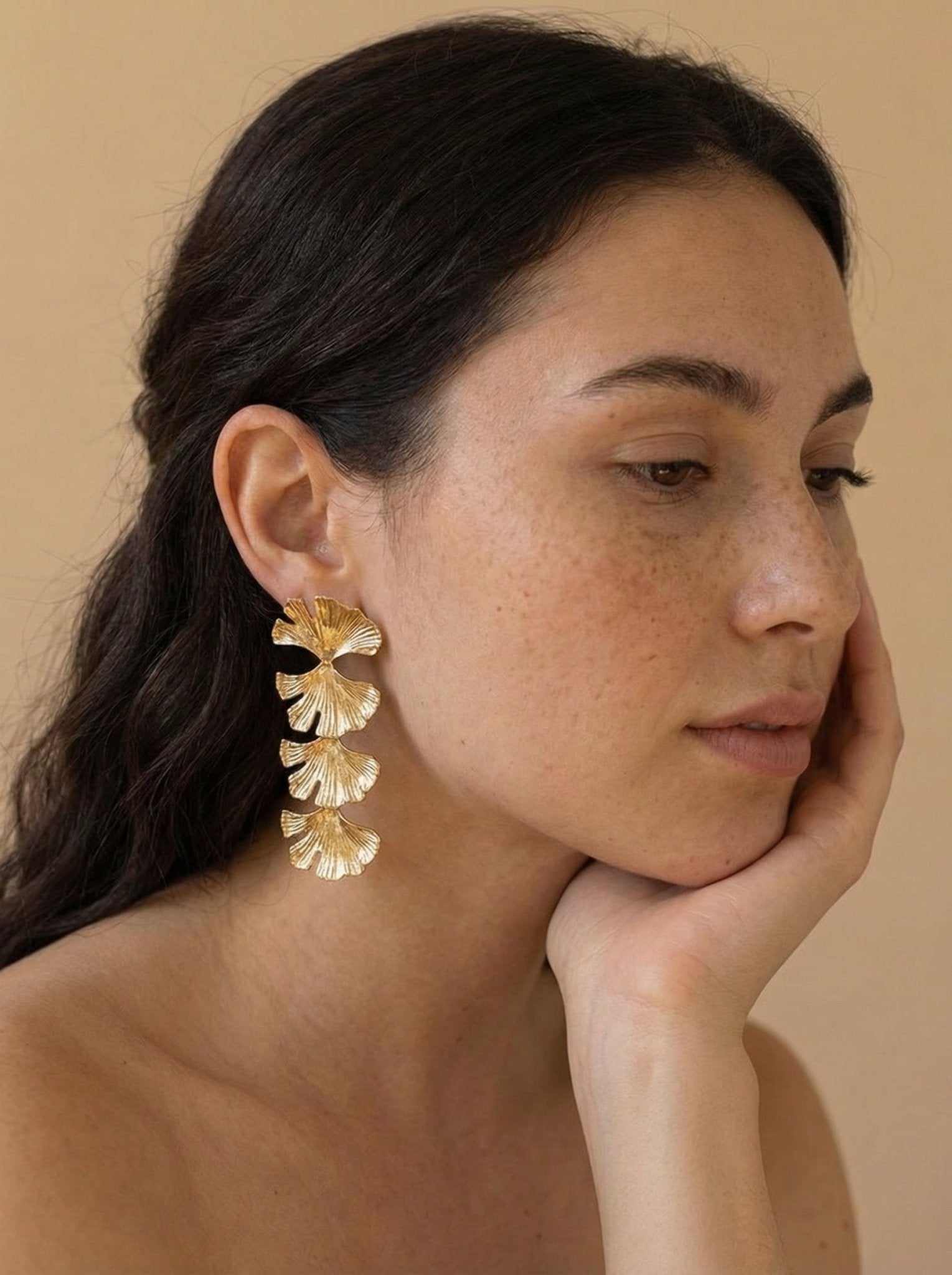 Multi Leaf Calm Anti Tarnish Earrings - Western Era for women