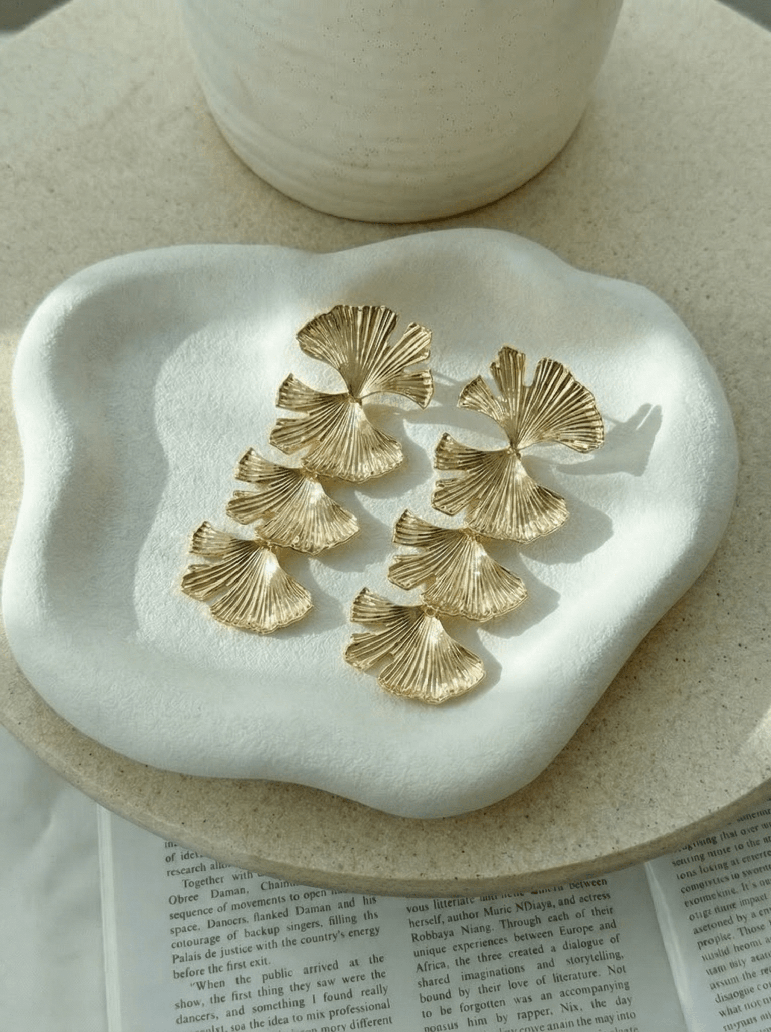 Multi Leaf Calm Anti Tarnish Earrings - Western Era for women