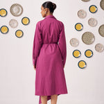 Neyona Embroidered Wrap Dress with Patch Pockets - Western Era Dresses for women