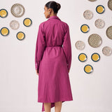 Neyona Embroidered Wrap Dress with Patch Pockets - Western Era Dresses for women