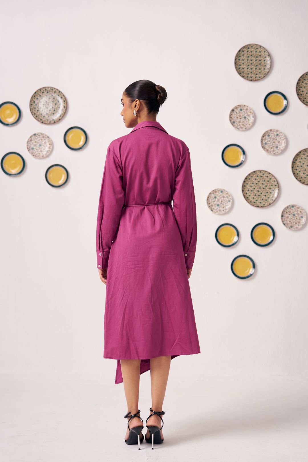 Neyona Embroidered Wrap Dress with Patch Pockets - Western Era Dresses for women