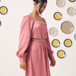 Nyra Dusty Rose Maxi Dress - Western Era Dresses for women