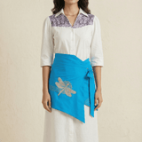 Obi Belt dragonfly Embroiderd Motifs And Belt Knot - Western Era Belt for women