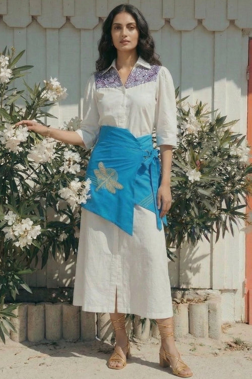 Obi Belt Dragonfly Embroiderd Motifs And Belt Knot