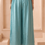 Ocean Whisper Wide Leg Flared Trouser - Western Era Bottoms for women