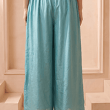 Ocean Whisper Wide Leg Flared Trouser - Western Era Bottoms for women