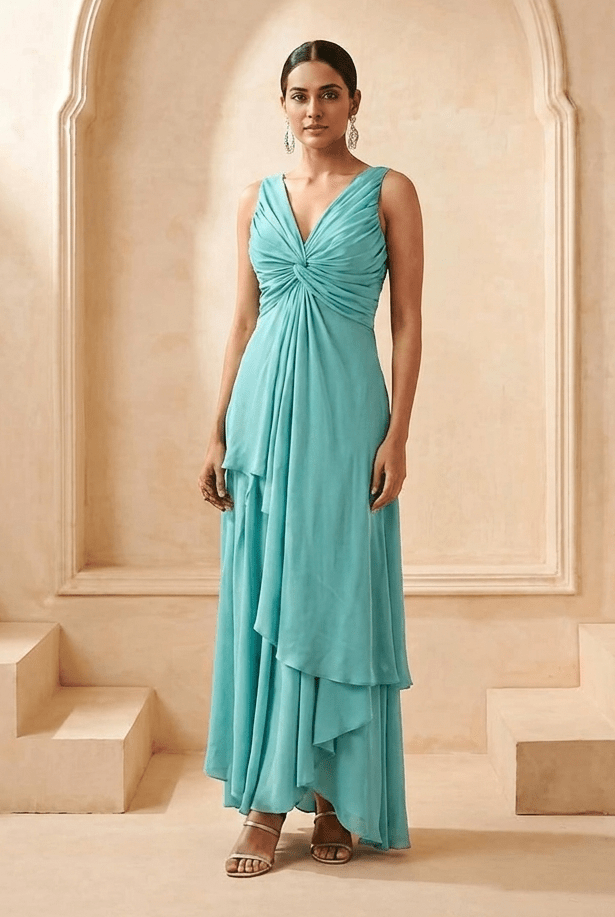 Ocean Whisper Wide Leg Flared Trouser - Western Era Bottoms for women