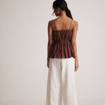 off white wide leg with side pocket cotton trouser - Western Era trousers for women