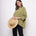 Office Wear Oversized High Low Green Shirt - Western Era Tops for women