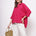 Office Wear Oversized High Low Hot Pink Shirt - Western Era Tops for women