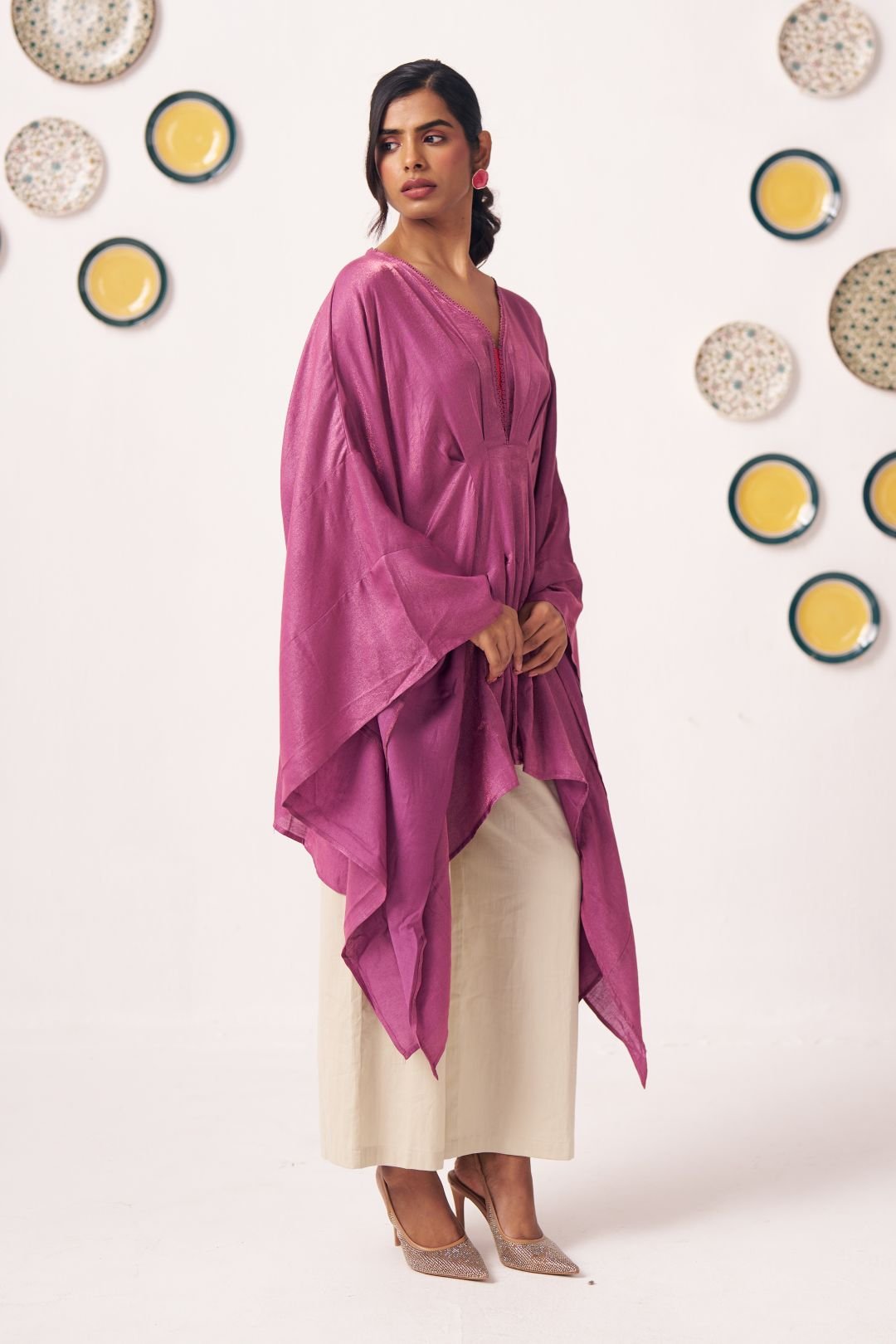 Orchid Flow Draped Kaftan Set - Western Era Co - ord set for women