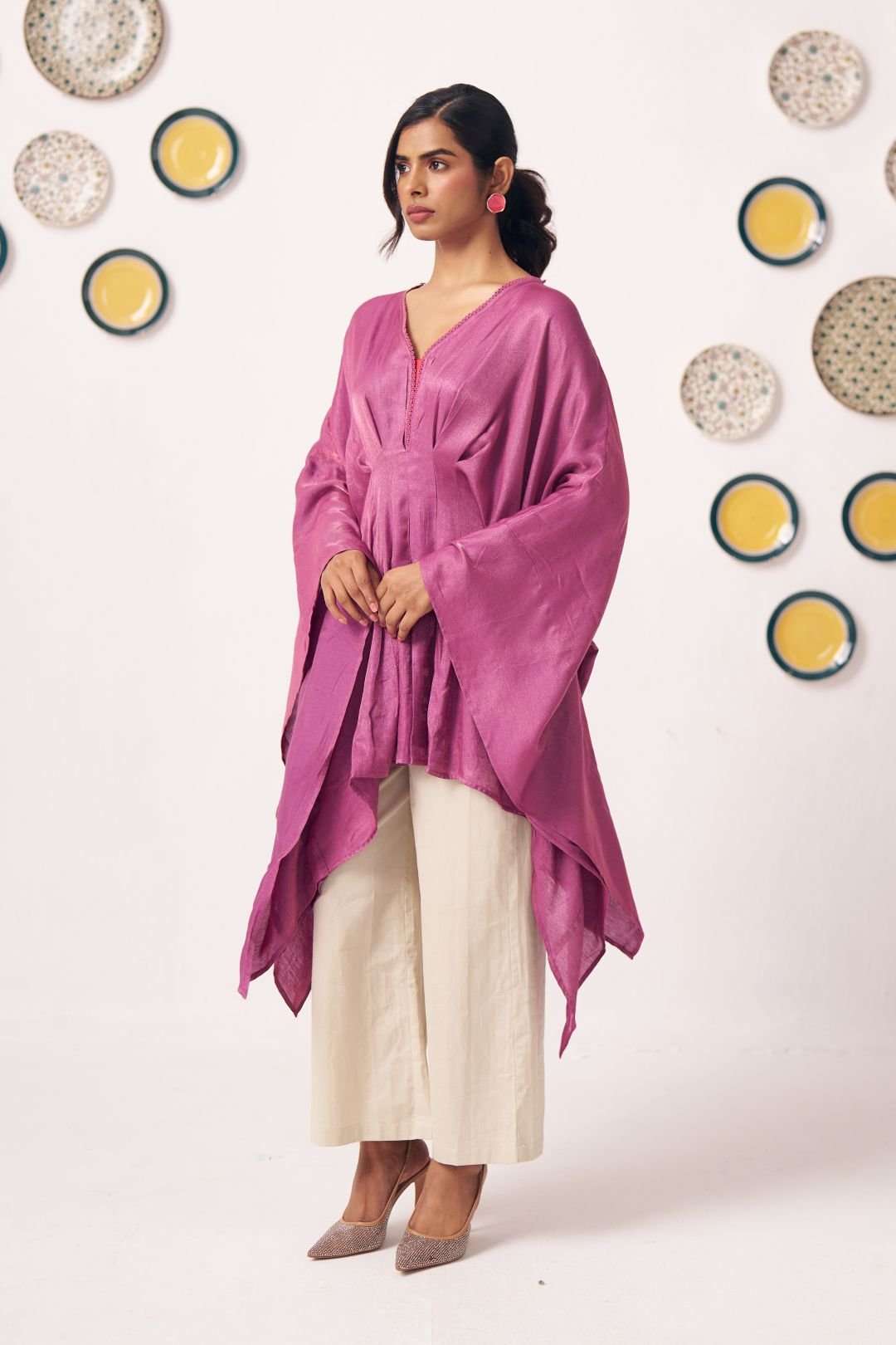 Orchid Flow Draped Kaftan Set - Western Era Co - ord set for women