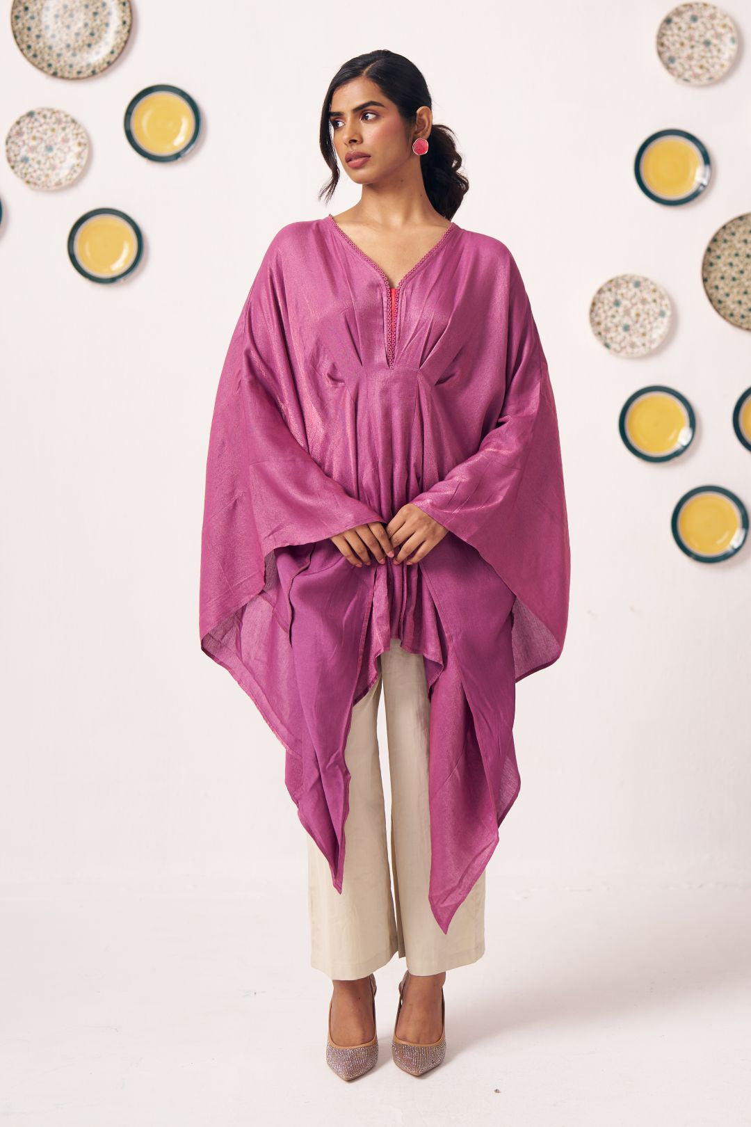 Orchid Flow Draped Kaftan Set - Western Era Co - ord set for women