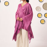 Orchid Flow Draped Kaftan - Western Era Tops for women
