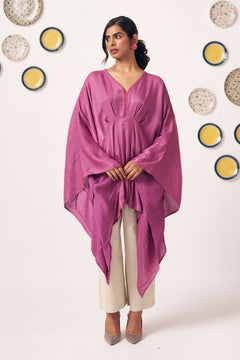 Orchid Flow Draped Kaftan - Western Era Tops for women