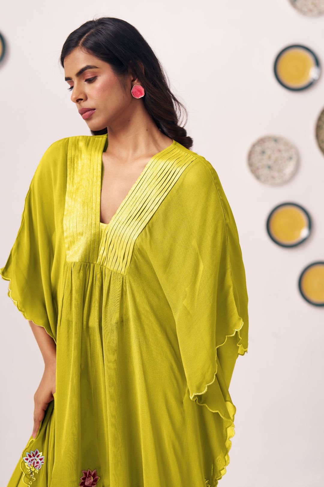 Orina Kaftan Set with Side Ruching Trouser - Western Era Co - ord set for women