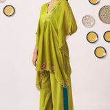 Orina Kaftan Set with Side Ruching Trouser - Western Era Co - ord set for women