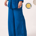 Oryna Wide Leg Teal Trouser - Western Era trousers for women