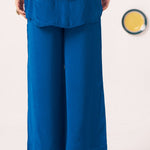 Oryna Wide Leg Teal Trouser - Western Era trousers for women