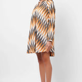 Oversized Event Wear Ikat Dress - Western Era Dresses for women