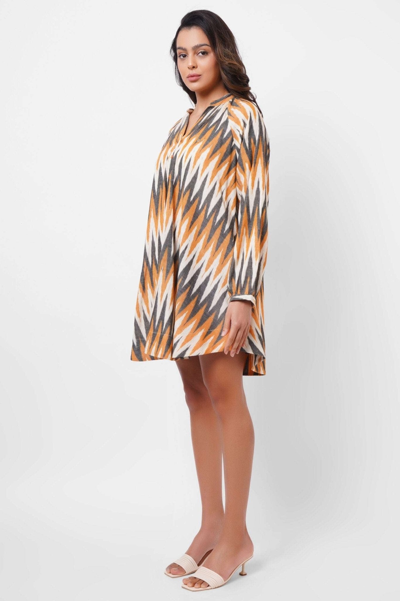 Oversized Event Wear Ikat Dress - Western Era Dresses for women