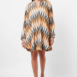 Oversized Event Wear Ikat Dress - Western Era Dresses for women