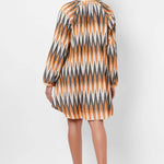 Oversized Event Wear Ikat Dress - Western Era Dresses for women