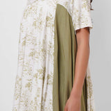 Oversized Flared Printed Dress - Western Era Dresses for women