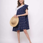 Patch Embroidered Oversized Dress - Western Era Dresses for women