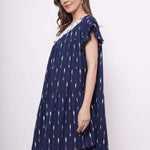Patch Embroidered Oversized Dress - Western Era Dresses for women