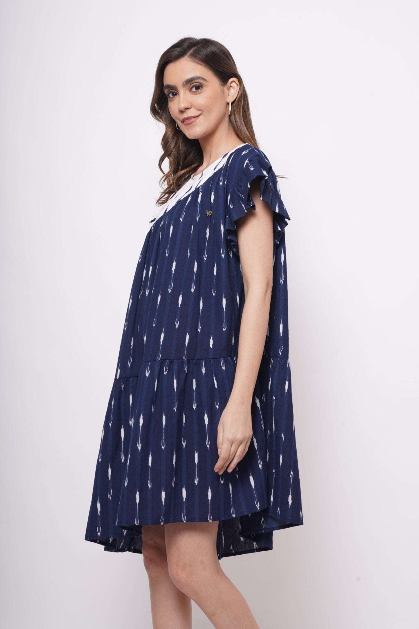 Patch Embroidered Oversized Dress - Western Era Dresses for women