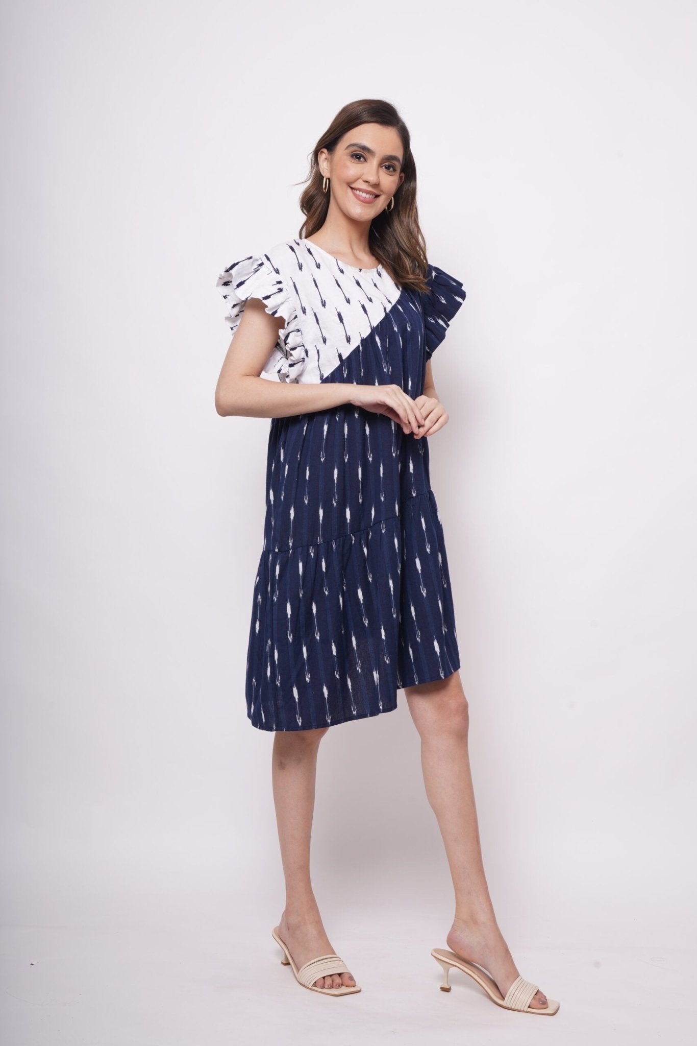 Patch Embroidered Oversized Dress - Western Era Dresses for women